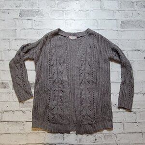 Pink Rose grey knitted cardigan